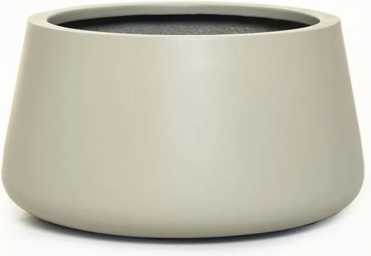 Kvetináč GORDO, sklolaminát, výška 21 cm, krémový