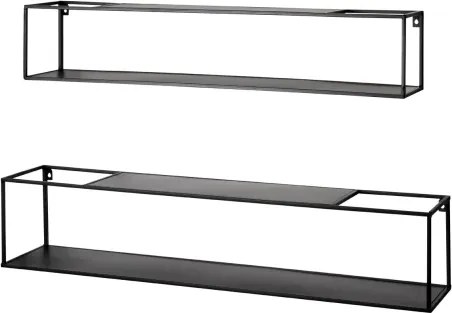Set 2 ks nástenný regál Leicester 95 cm/85 cm%