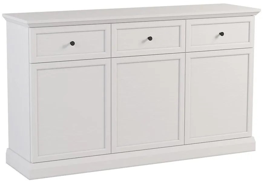 Komoda Lucca K3D3S biela opálová