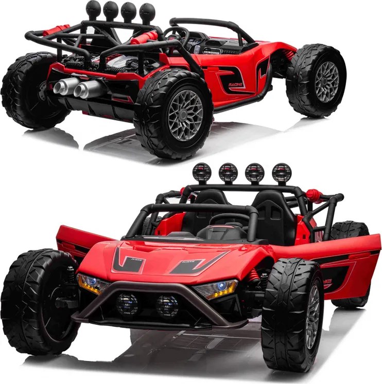 JOKOMISIADA Dvojmiestne autíčko na batériu Buggy Racing červené PA0281