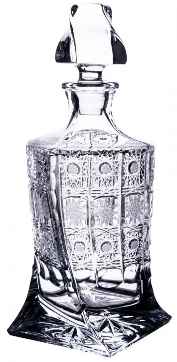 Onte Crystal Bohemia Crystal ručne brúsený krištáľový whisky set Quadro 500pk 1+2