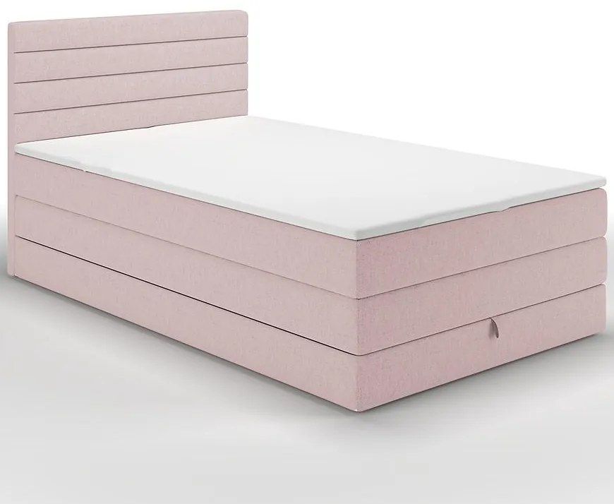 Posteľ Portland 120/200 Rosto 61 ružový + top