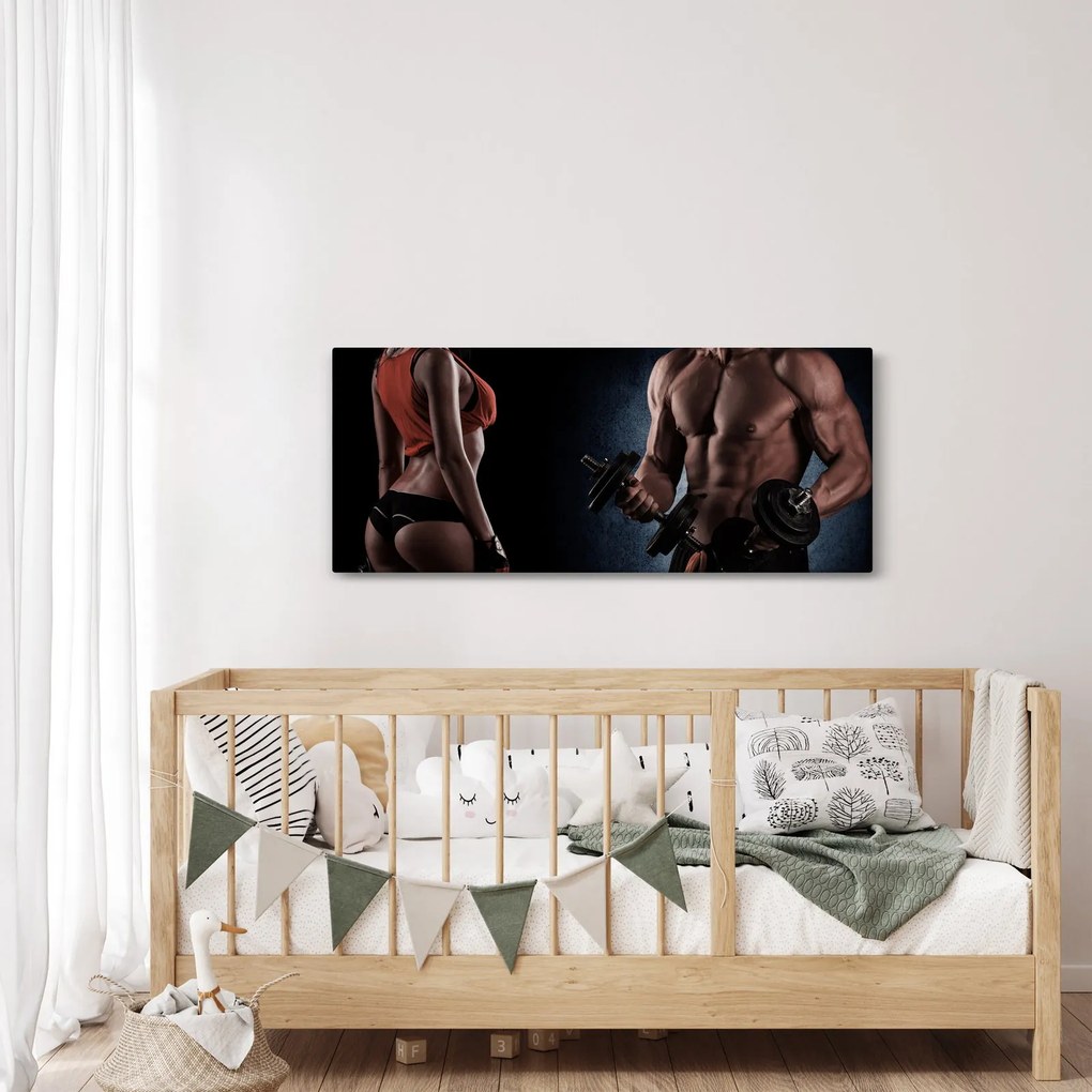 Obraz - Fitness (120x50 cm)