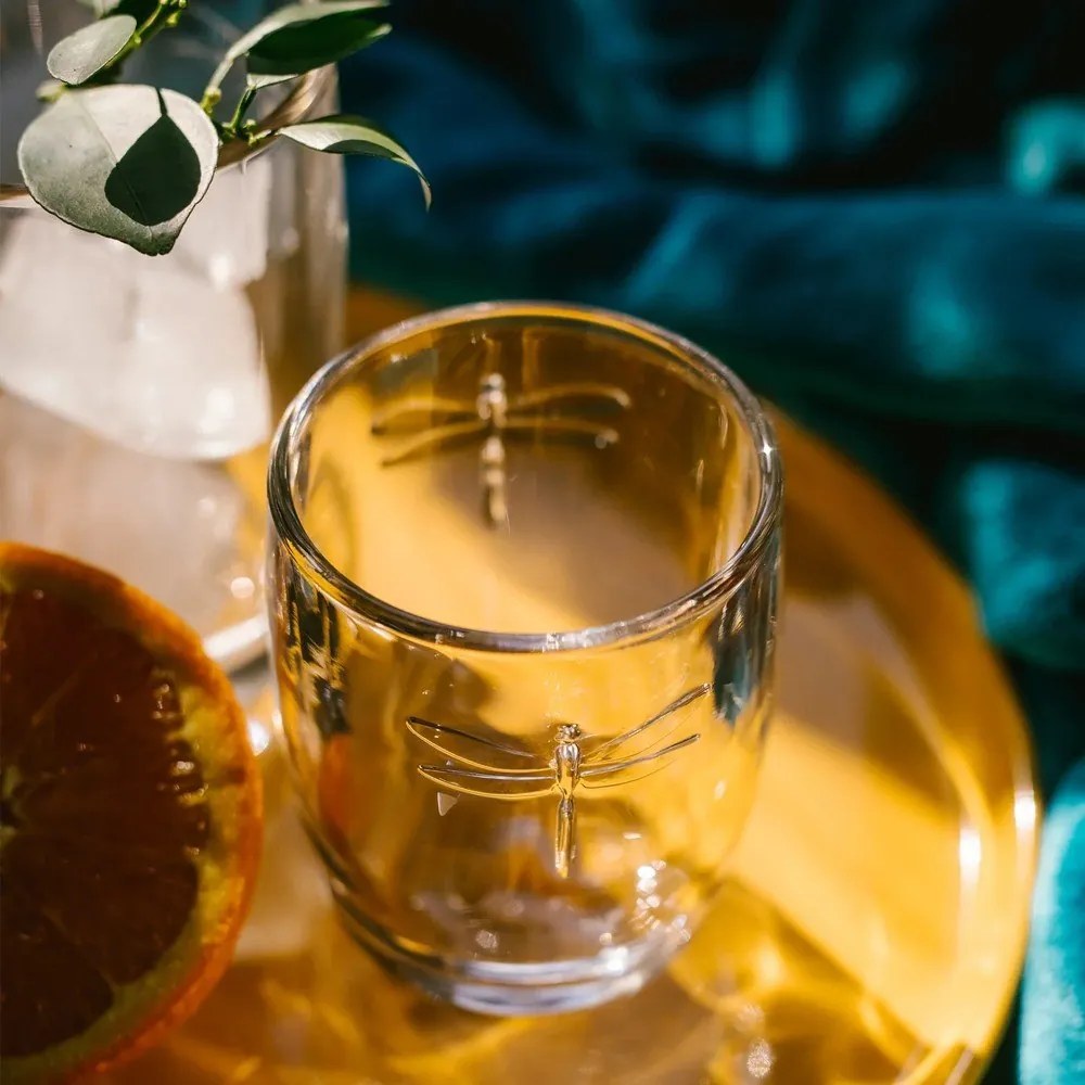 Sklenený pohár La Rochère Libellules, objem 280 ml