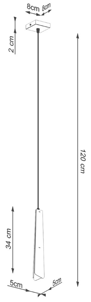 Závesné svietidlo Prysm, 1x biele kovové tienidlo