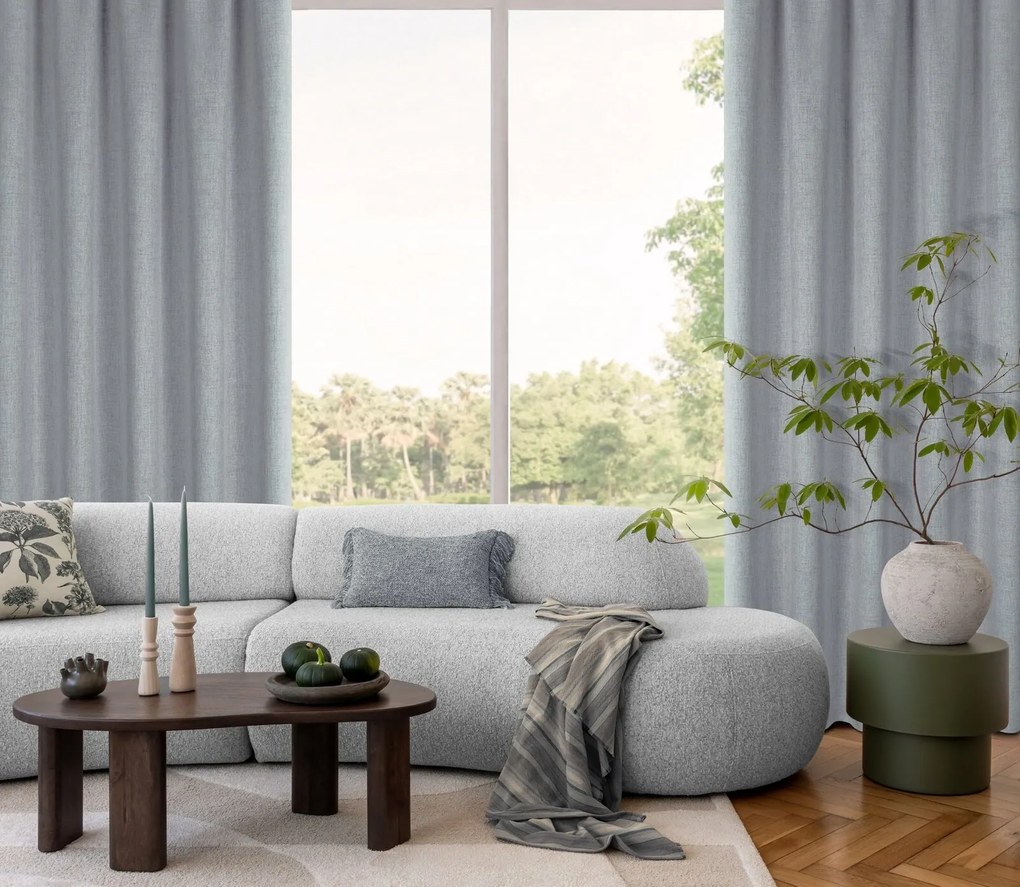 ZÁVES NA PÁSKE JULA2 140X270 CM MODRÁ