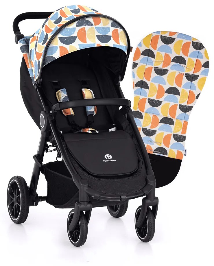 PETITE&MARS Kočík Street+ RWS Black Limited 100 Retro Complete