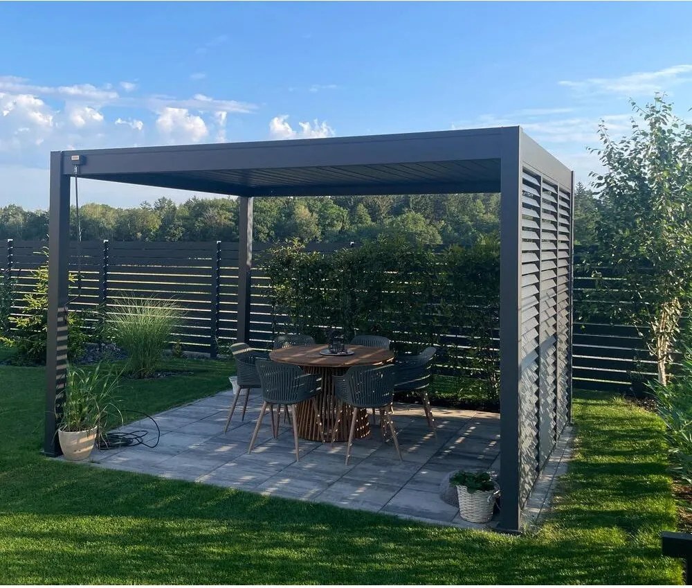 Zástena pre bioklimatickú pergolu – Rojaplast