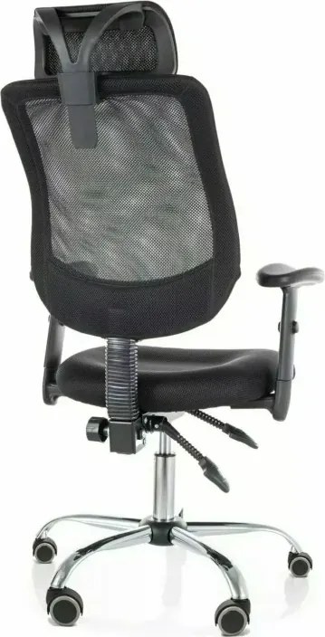 Čierne kancelárske kreslo FLEXISEAT Q-118RC