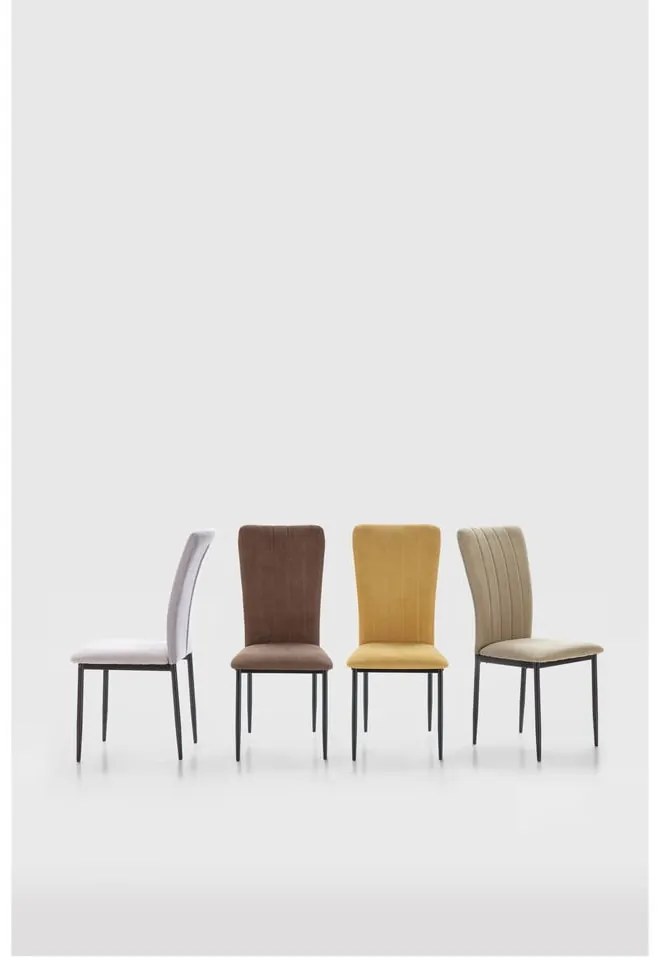 Kaki jedálenské stoličky v súprave 4 ks Holly – Marckeric