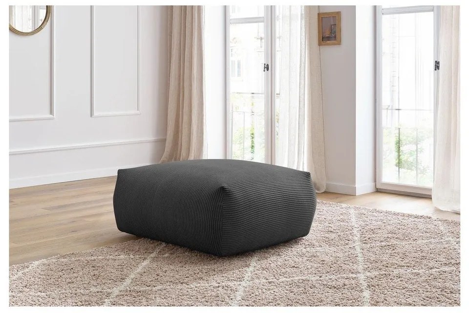 Tmavosivá menčestrová podnožka Voltaire – Bobochic Paris