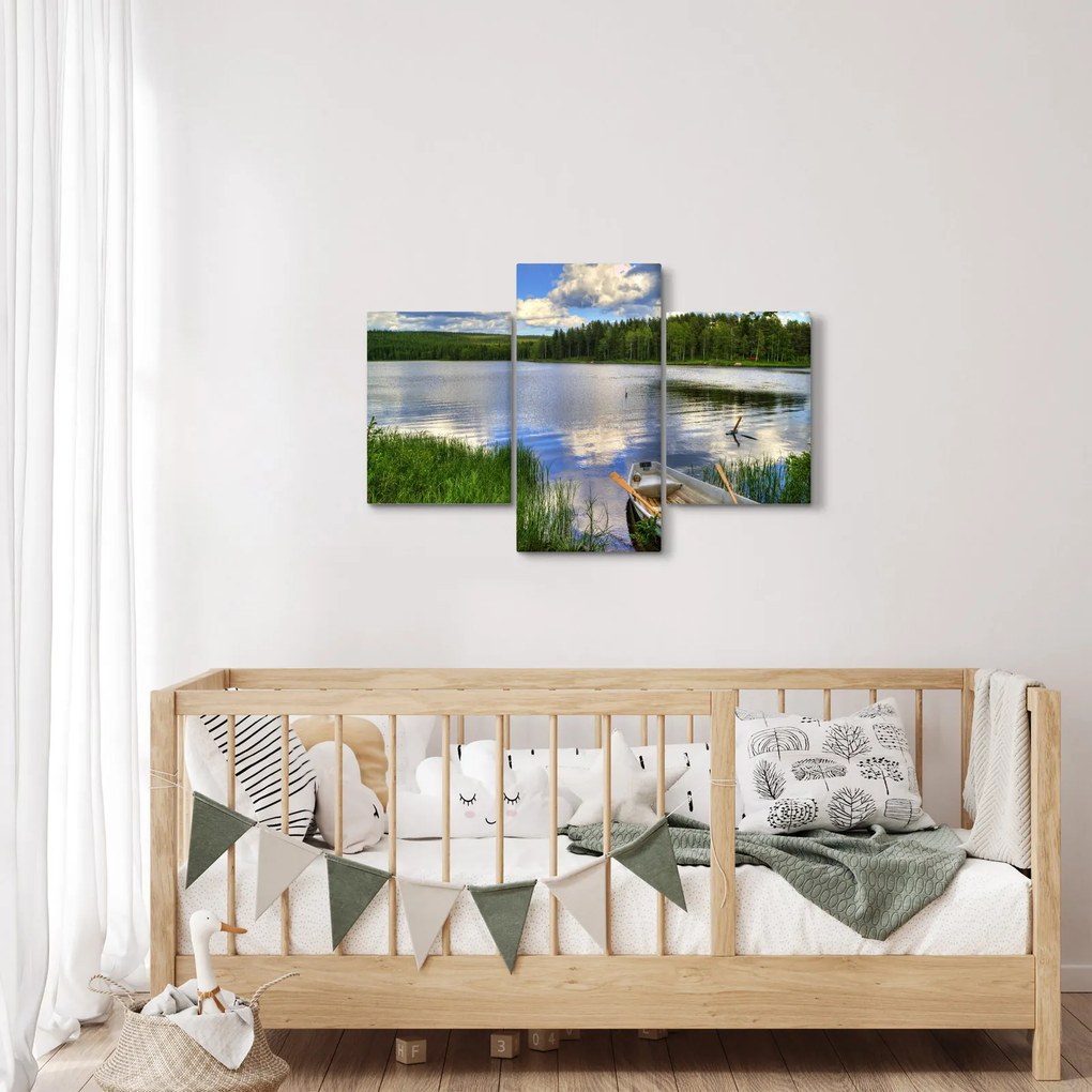 Obraz - Malebná dedina (90x60 cm)