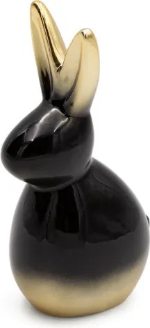 Veľkonočná dekorácia FIG 199 B čierna / zlatá (2 ks)
