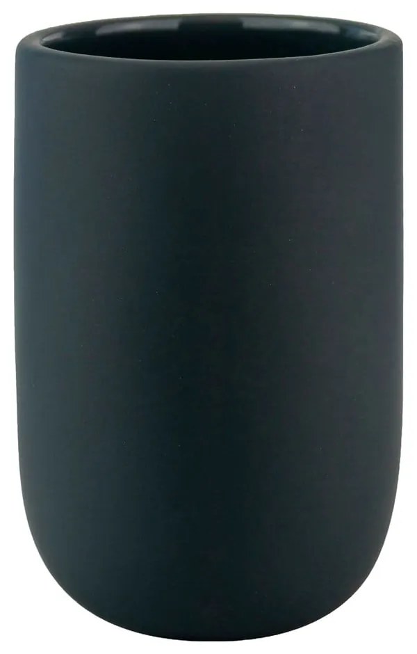 Antracitovosivý keramický téglik na zubné kefky Lotus – Mette Ditmer Denmark