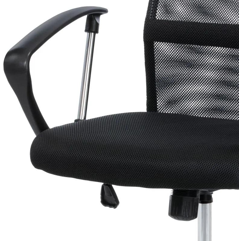 Jednoduchá kancelárska stolička čiernej farby