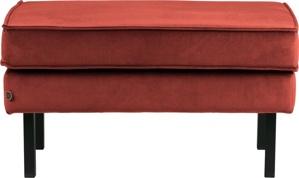 BePureHome Rodeo zamatový ottoman - Tehlová