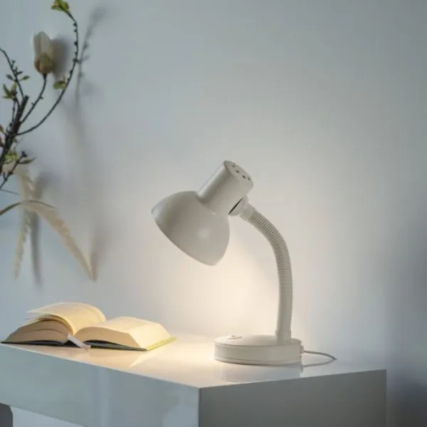 JUST LIGHT. 11080-16 - Flexibilná stolná lampa FLEXI 1xE27/25W/230V biela