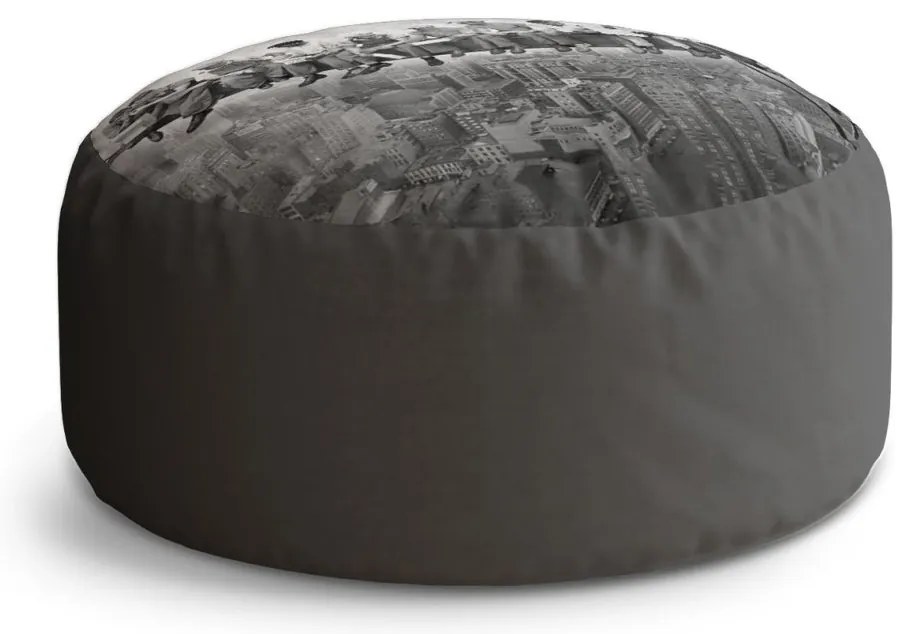 Taburet Circle murári na traverze, sivá