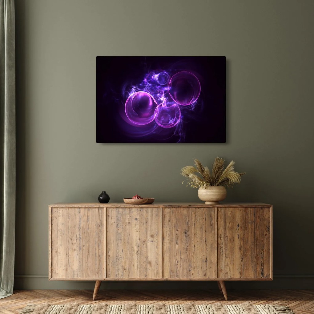 Abstraktný obraz bublín (90x60 cm)