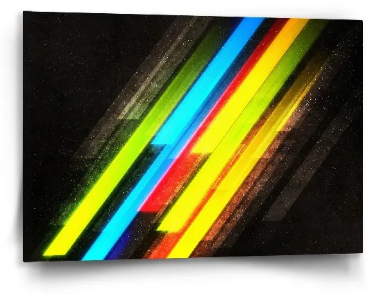 Sablio Obraz Pruhovaná abstrakcia - 90x60 cm