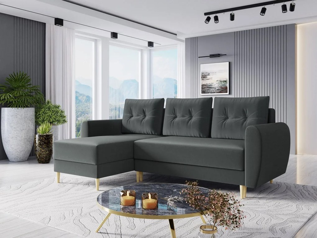 Rozkladacia rohová sedačka Kukle, Dostupné poťahy: Itaka 14