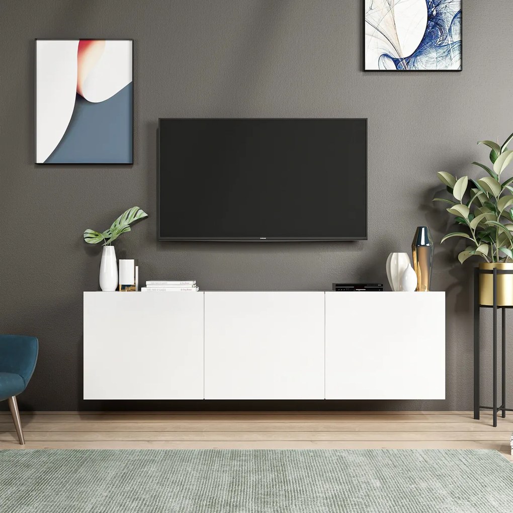 TV stolík Biely