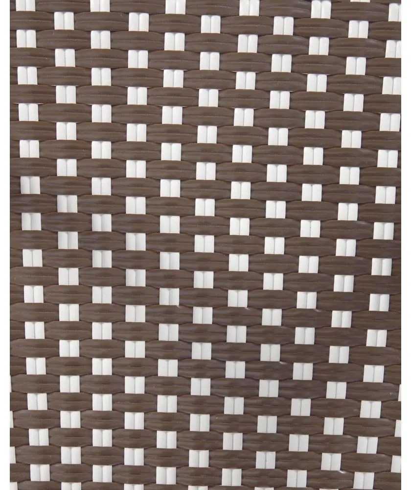 Hnedá kovová/plastová záhradná stolička Marilyn – Kave Home