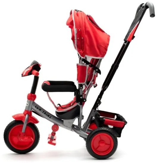 BABY MIX Detská trojkolka so svetlami Baby Mix Lux Trike červená