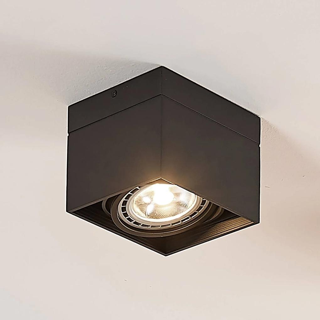 Stropné LED svietidlo Michonne čierne 1-plameňové