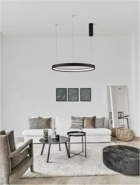 LED luster Perrine 60 čierne