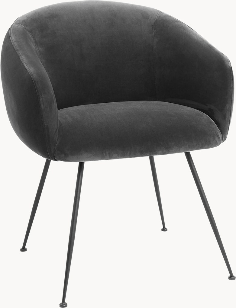 Zamatová jedálenská stolička Elbury