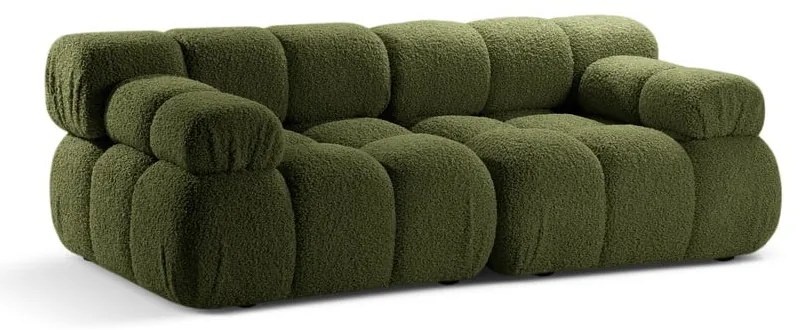 Zelená modulárna pohovka z textílie bouclé 188 cm Bellis – Micadoni Home
