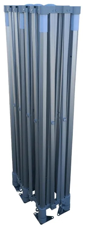 BRIMO Svadobný stan 3x6 m hliníkový – Elegantný a rýchlorozkladací - s 3 stenami - Červená 15