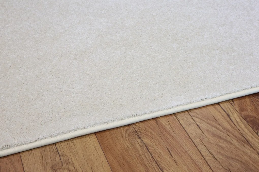 Kusový koberec Laguna krémová štvorec, 120x120, biela, obývacia izba, Vopi