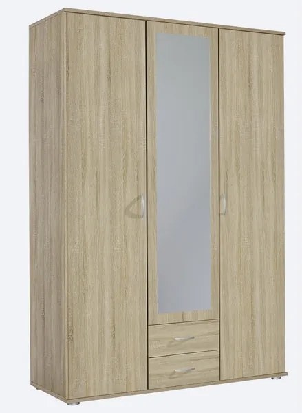Šatníková skriňa 3-dverová Twin, dub sonoma
