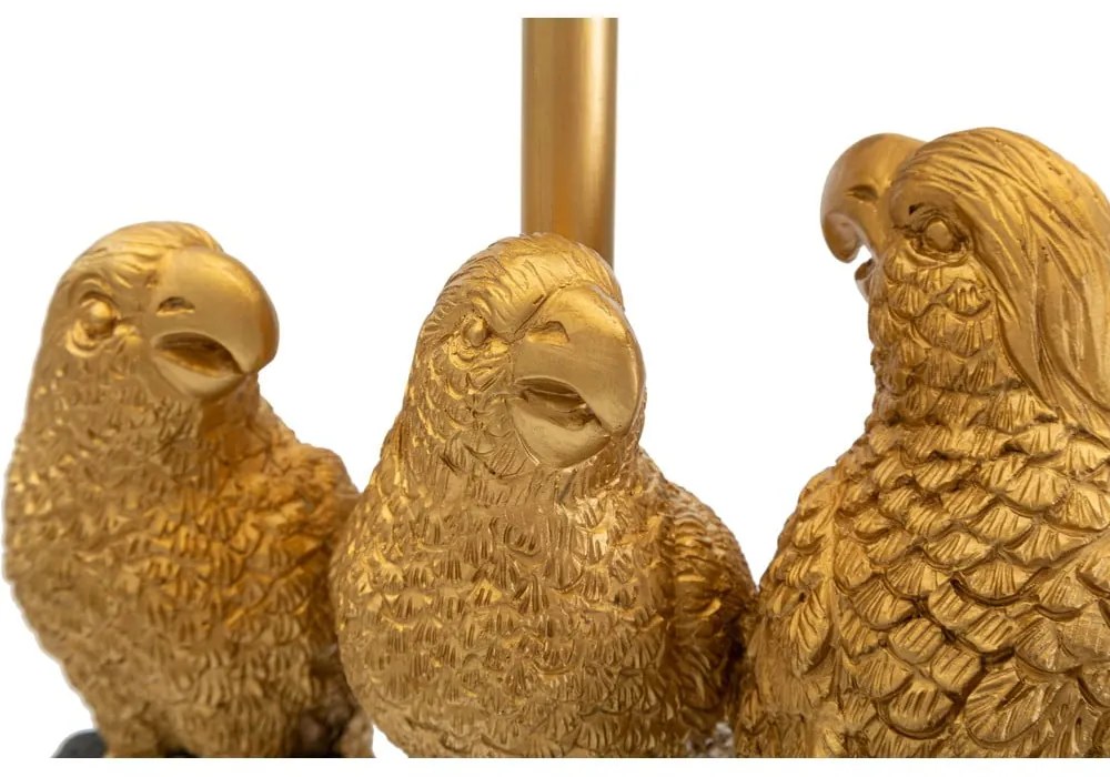 Čierna stolová lampa Mauro Ferretti Parrots