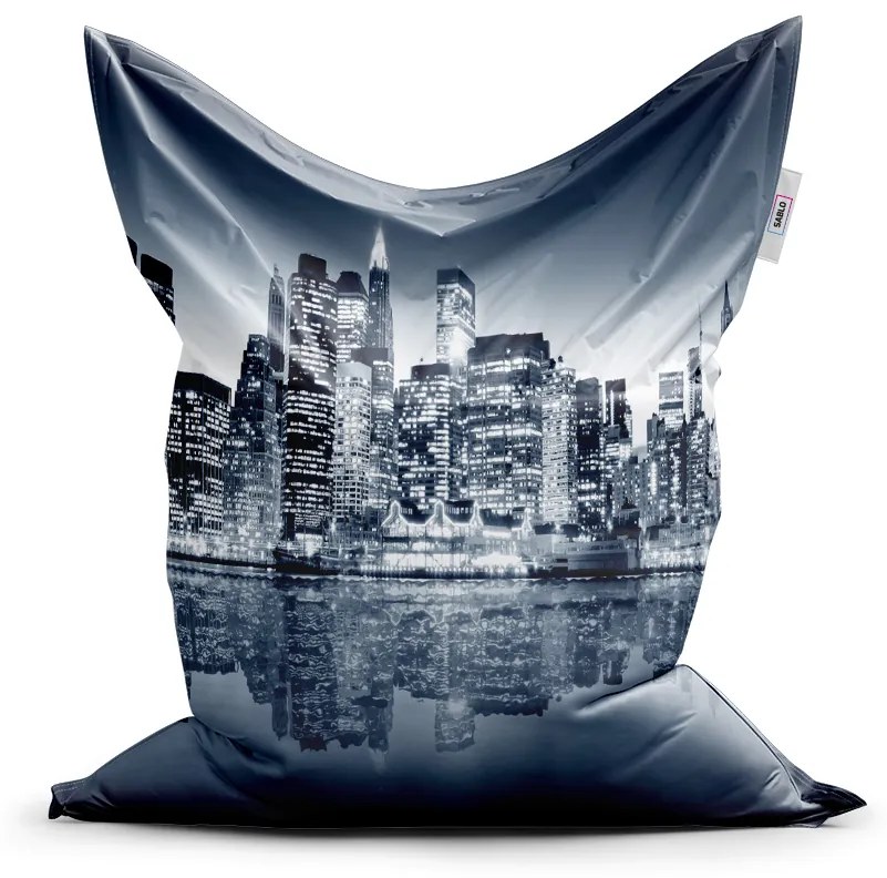 Sablio Sedací vak Nočný New York - 150x100 cm