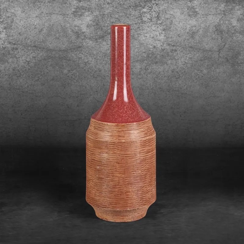 VÁZA ELDA 16X48 ČERVENÁ
