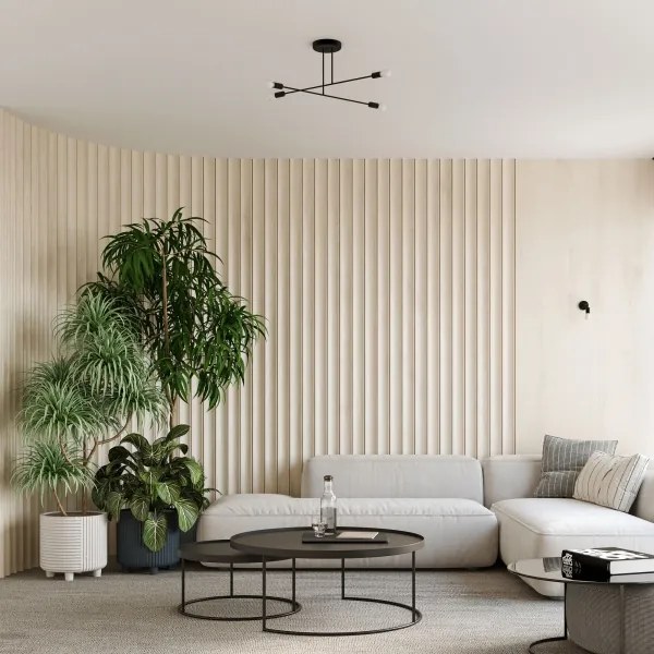 Sollux SL.1449 - Nástenná lampa NORAH 1xE27/15W/230V čierna