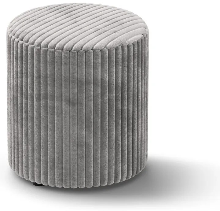 Svetlosivý menčestrový taburet Dia – Micadoni