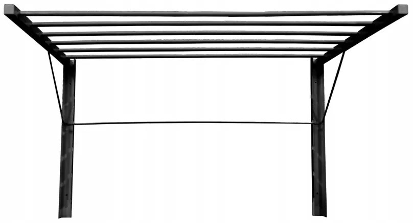 Erga Laponia, nástenný sušiak na bielizeň 82x55x50 cm, čierna, ERG-SEP-1077SUSZLAPBL