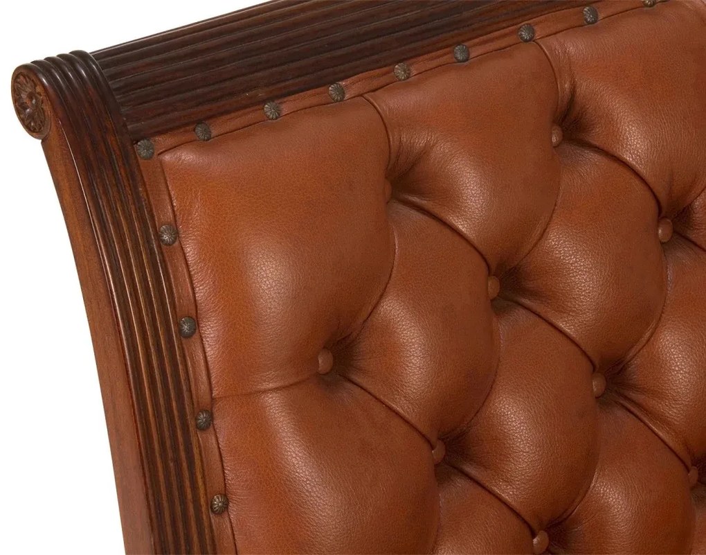 furniture-nabytek.cz - Kancelárske kreslo Camford II, masívna pravá koža, lakované, hnedé