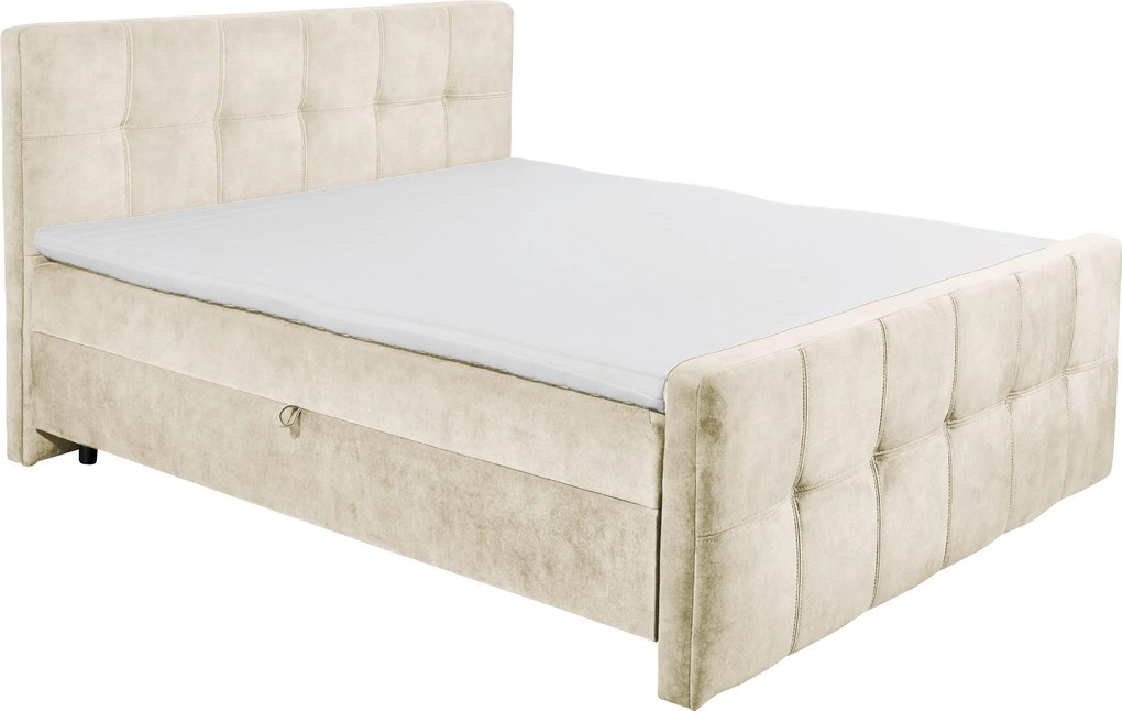 XXXLutz AMERICKÁ POSTEĽ, 160/200 cm, krémová MID.YOU - Online Only spálne - 002220050104