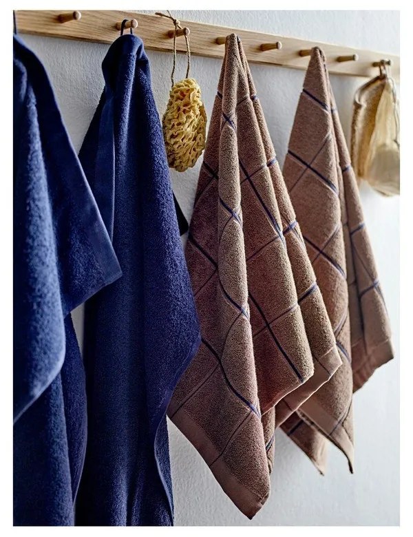 Tmavomodrý froté bavlnený uterák 50x100 cm Comfort – Södahl