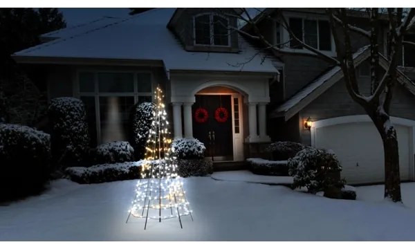 Twinkly TWP300SPP-BEU- LED RGBW Vonkajší vianočný stromček 300xLED 2m IP44 Wi-Fi