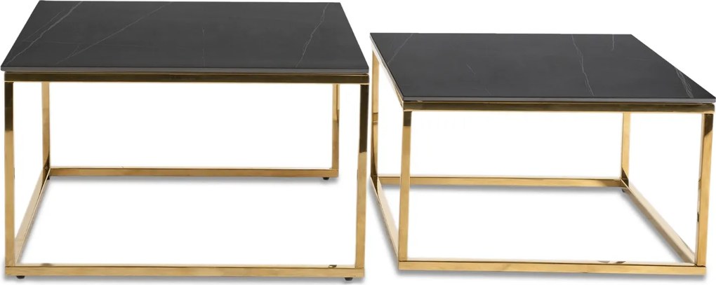 PROXIMA.store - Set konferenčných stolíkov TENOR FARBA: čierna