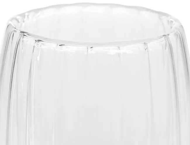Sada dvoch pohárov CEMBRA GROOVE s dvojitým dnom 888118 250 ml