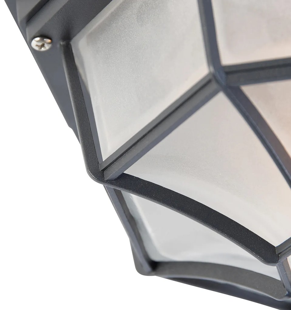 Vidiecke stropné svietidlo tmavosivá 26,5 IP44 - Bri