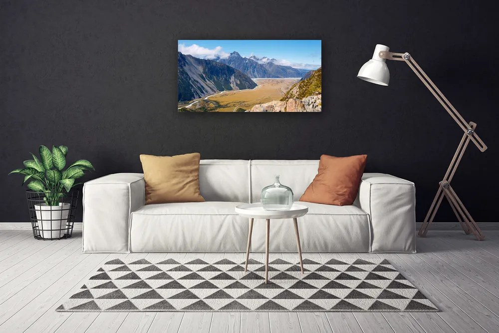 Obraz na plátne Hory údolie príroda 125x50 cm