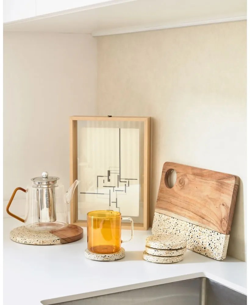 Stojací rámček v prírodnej farbe 22,5x31,5 cm Flavina – Kave Home